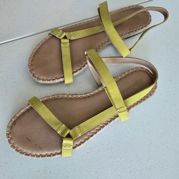 MADEWELL Hallie Espadrille Sandal in Nubuck Leather size 10 - Picture 4 of 9
